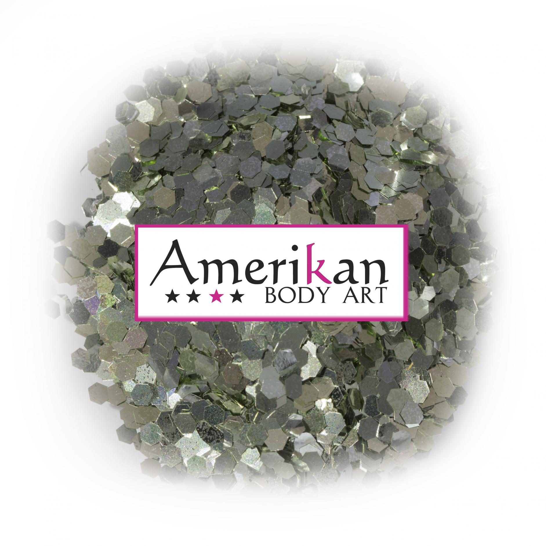 jade green biodegradable glitter (.062" hex)