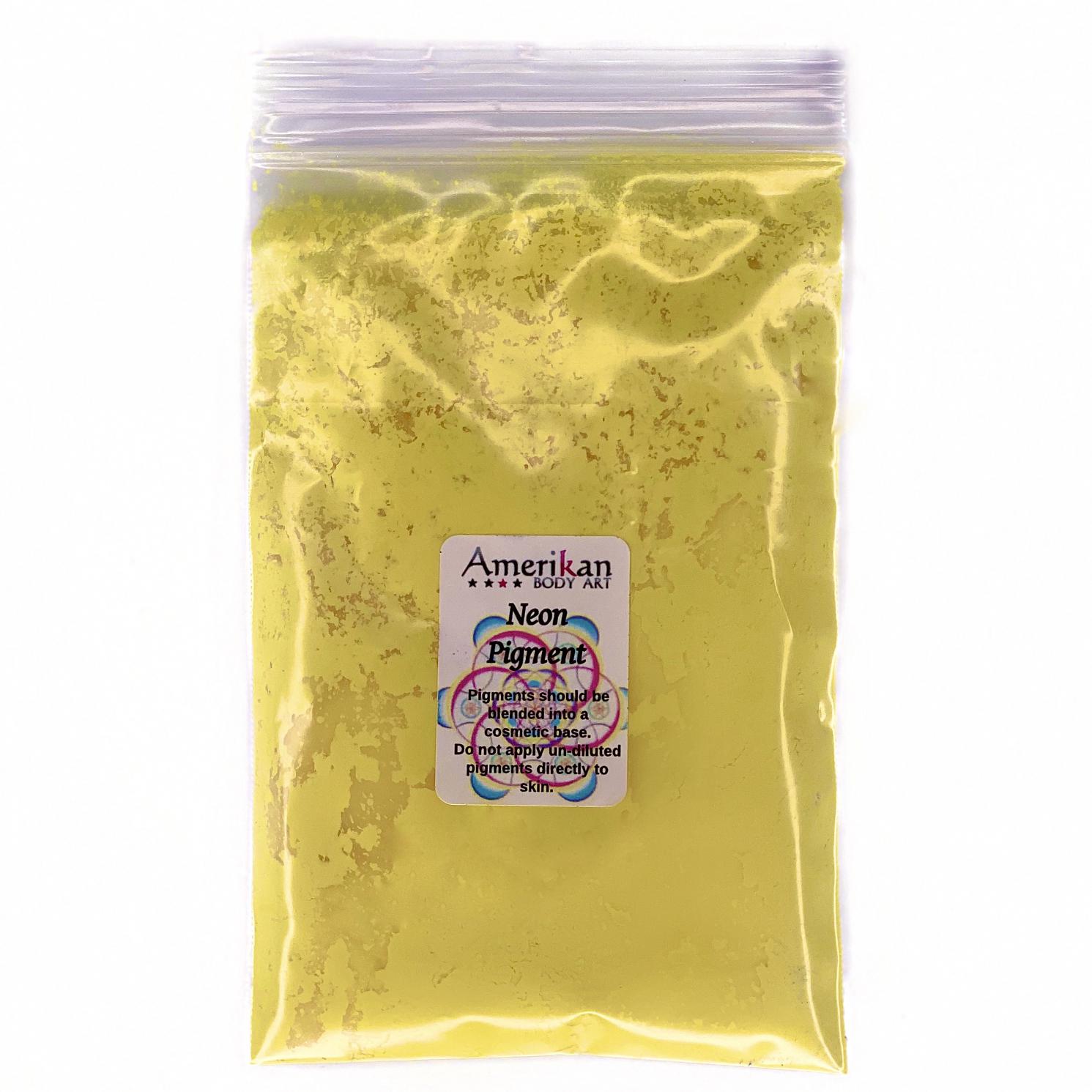 yellow neon pigment powder 1oz bag